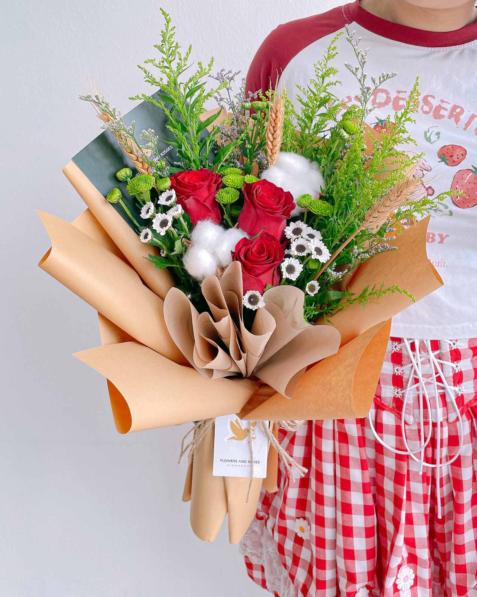 Cotton Dream Flowers and Kisses Singapore