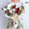 White Lilies and Roses lily and roses