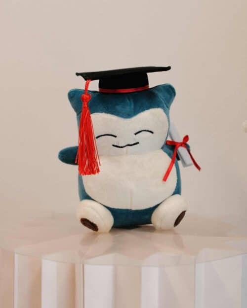 Graduation Snorlax Plushie