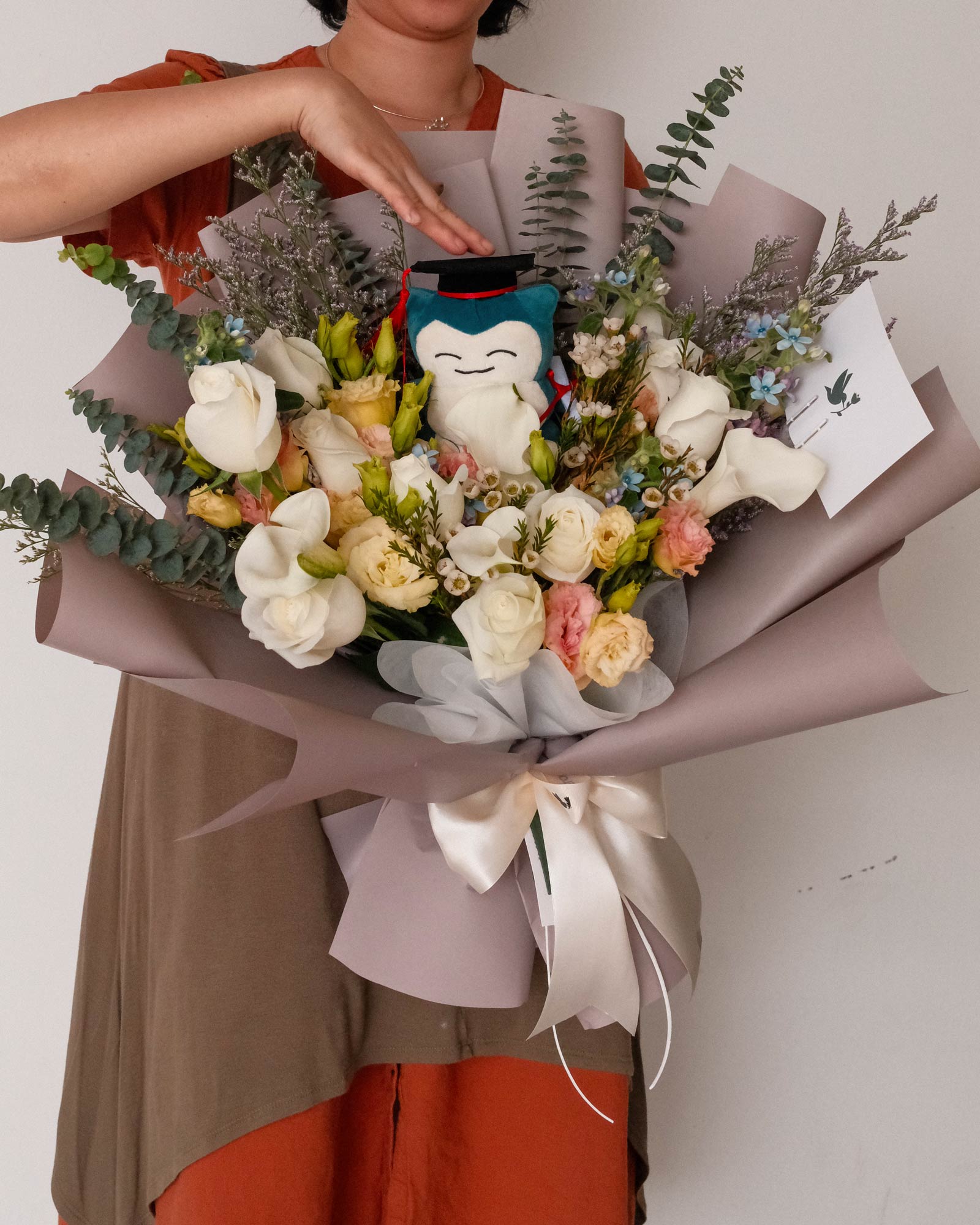 Premium Snorlax Graduation Bouquet premium snorlax graduation bouquet front 2