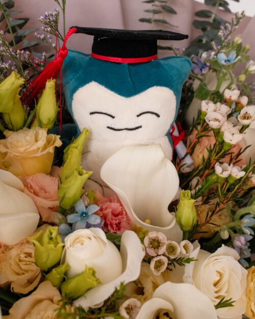 premium snorlax graduation bouquetzoom 2