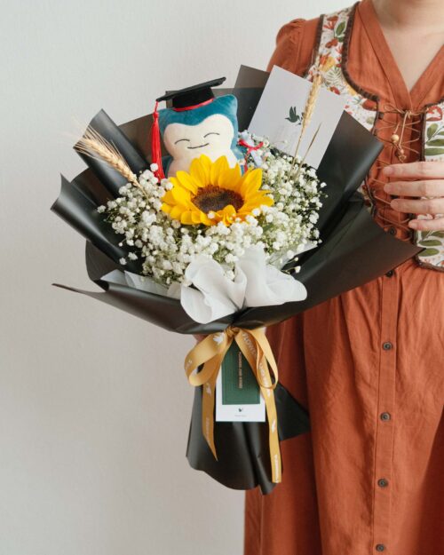 snorlax graduation bouquet
