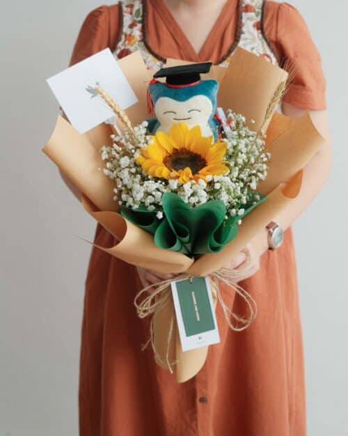 Snorlax Graduation Bouquet snorlax graduation bouquet kraft