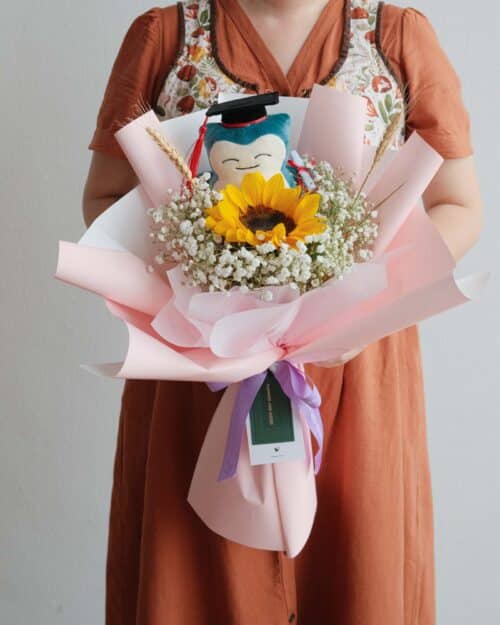 Snorlax Graduation Bouquet snorlax graduation bouquet pink