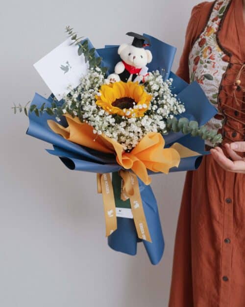 Jolly jolly white bear blue wrap