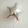Silver hellium balloon
