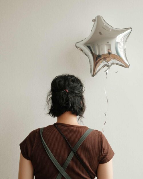 Silver star Hellium balloon