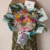 rainbow rose bouquet front 1