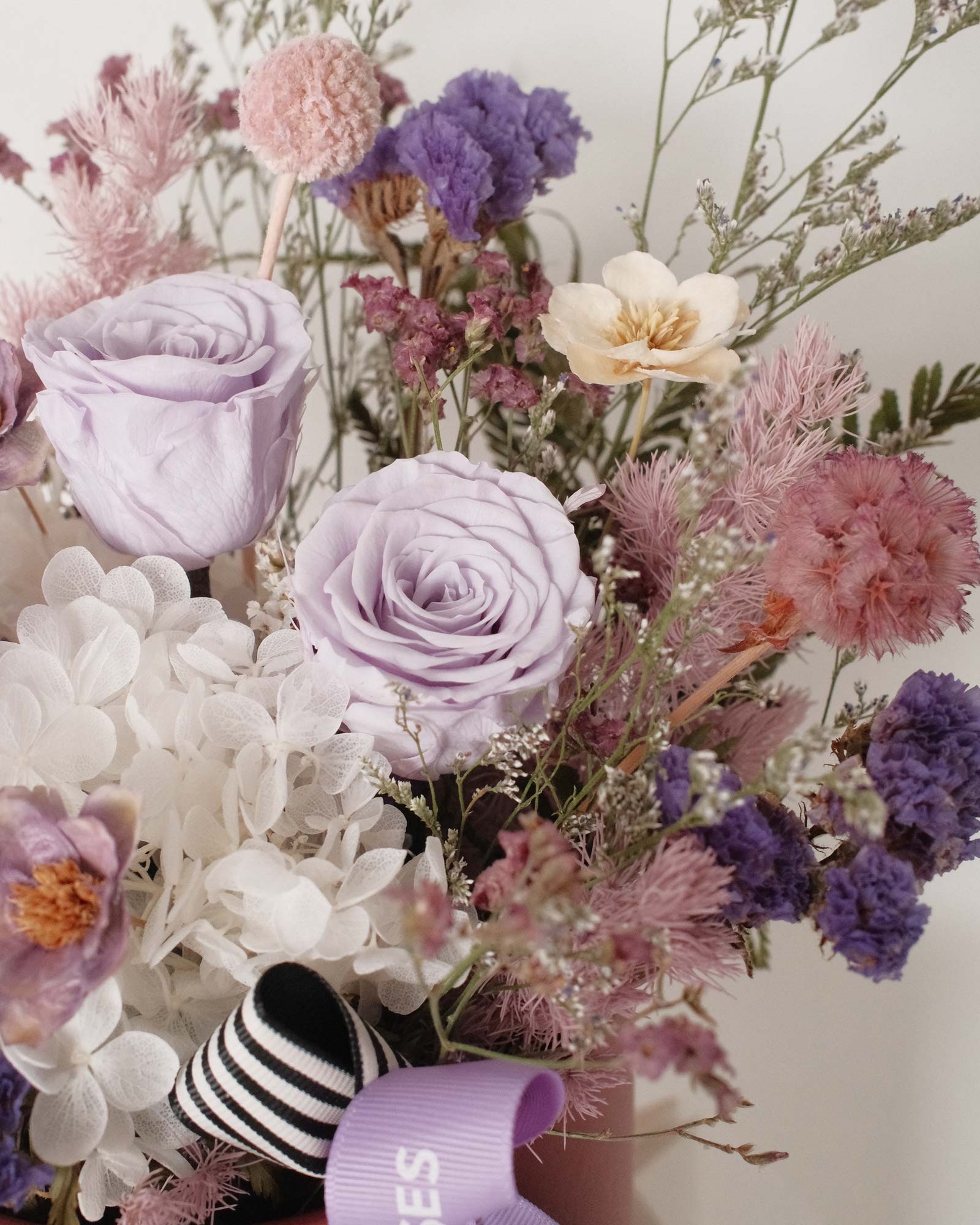 Charlotte (Dried & Preserved Rose) light purple Charlotte