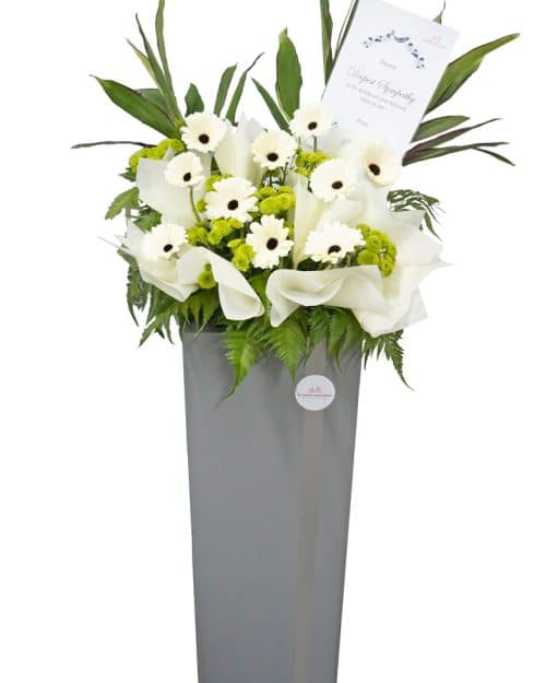 Tranquility Condolence Flower Stand