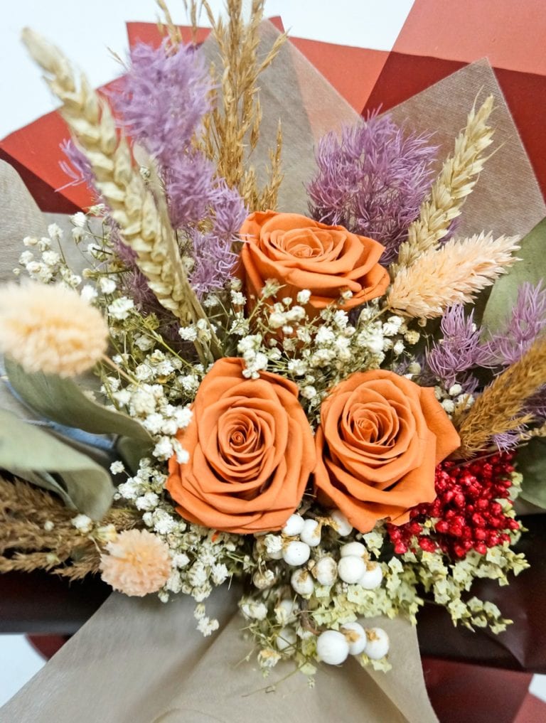 Preserved Flowers in Singapore Flowers and Kisses