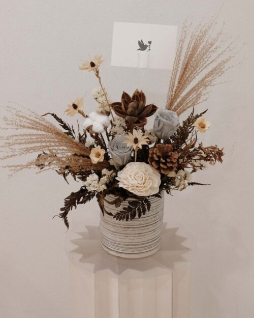 Sepia Preserved Flowers