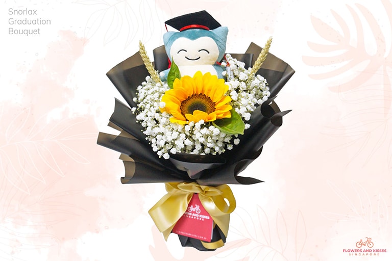 The Complete Guide to Choosing Graduation Flowers in Singapore snorlax graduation bouquet
