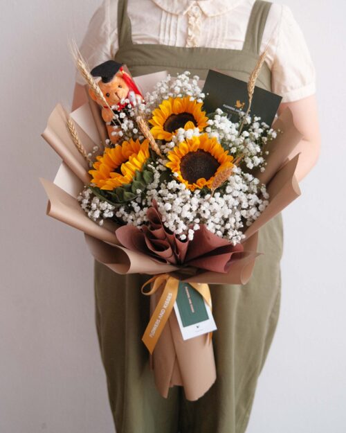 graduation sunflower field 3