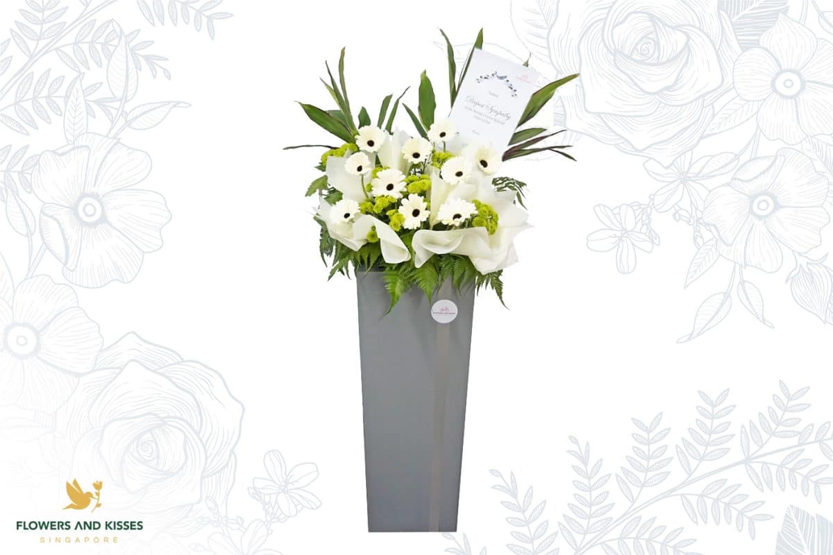 Etiquette for sending condolence flowers When should a condolence wreath be sent