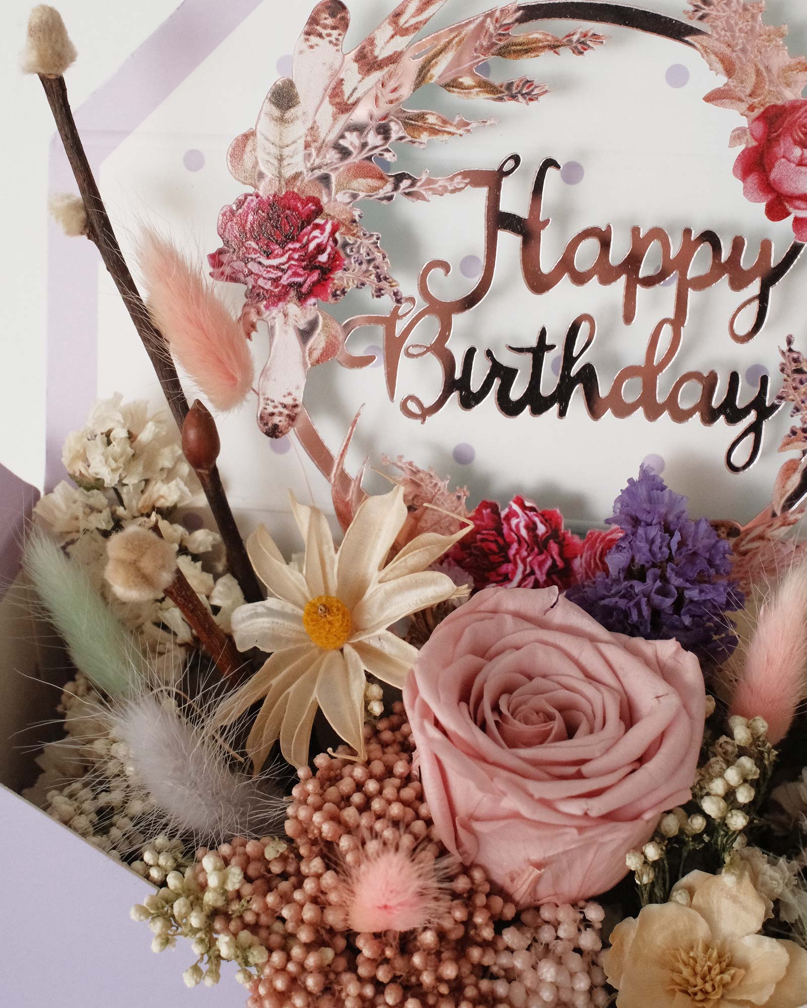 Birthday Wish (Dried & Preserved flowers) Birthday wish 1