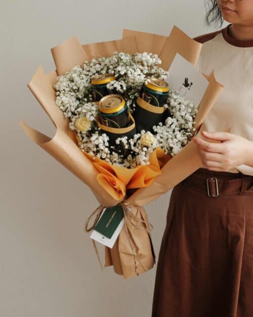 Guinness Beer Bouquet Guiness beer bouquet 3 cans side