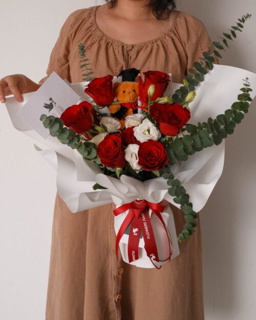 graduation carrie brown bear front 1