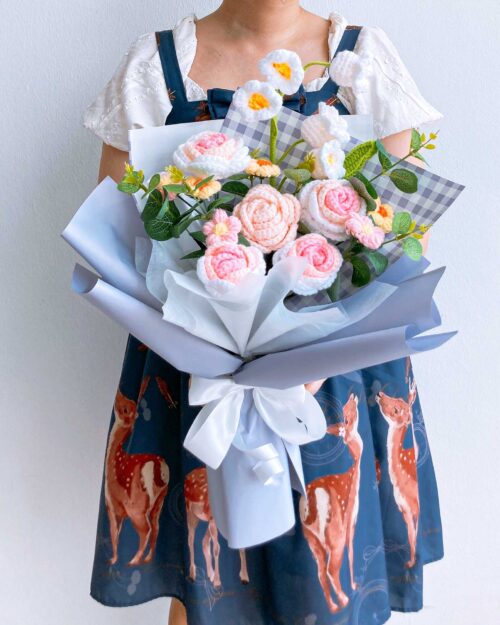 Crochet Flower Bouquets Online Singapore Flowers & Kisses