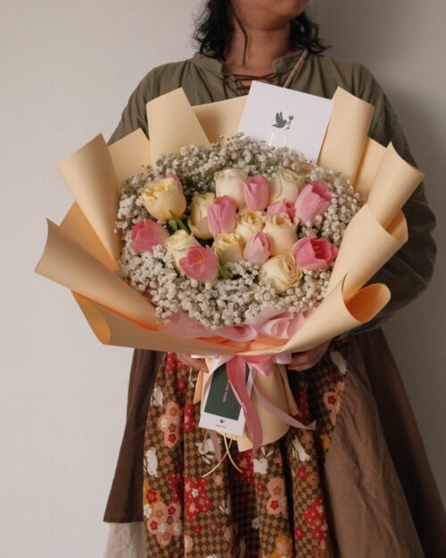 Qixi flowers Chinese Valentines sherry front 1