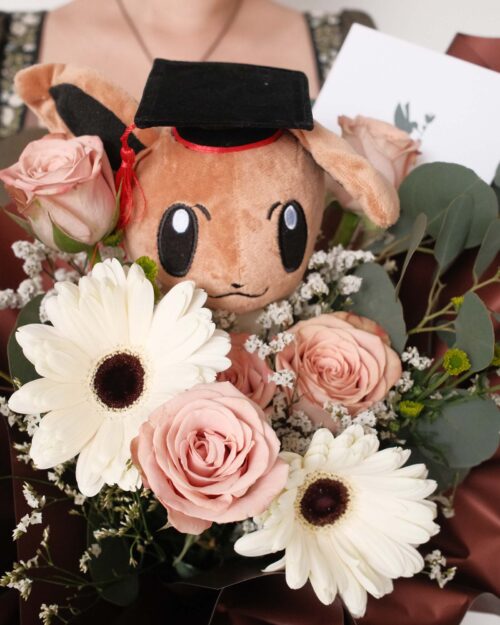 Graduation Eevee Bouquet Grad eevee boquuet zoom