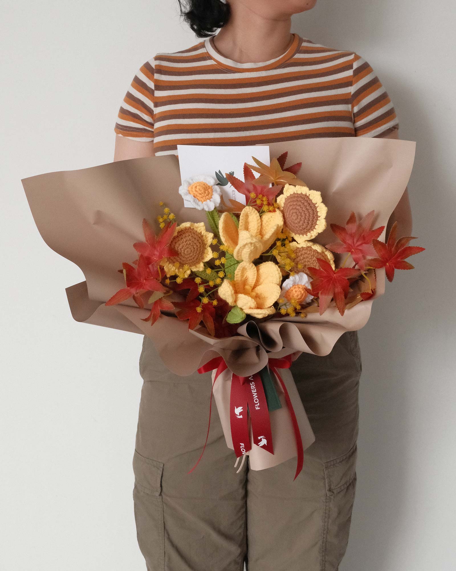 Pumpkins (Crochet Flower) pumpkin front