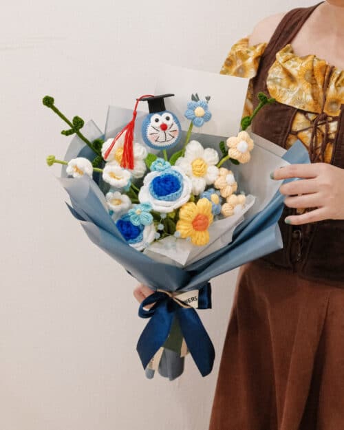 Doraemon Crochet Bouquet