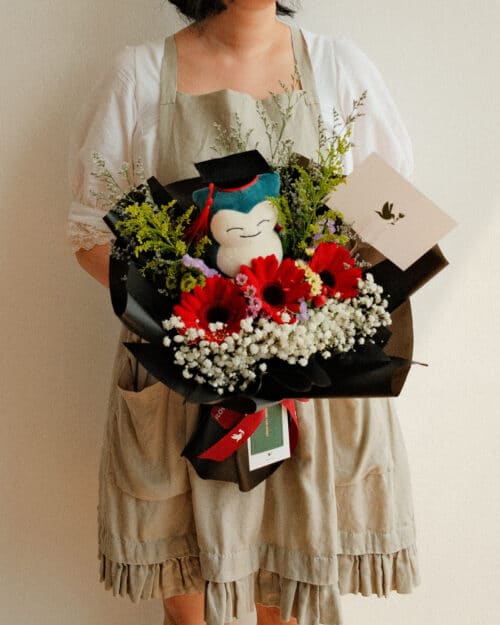 Snorlax grad red daisy 2